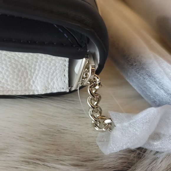 NWT Kate Spade Knott Woven Leather Flap Crossbody K6646 - Blazer Blue Multi - Picture 6 of 11